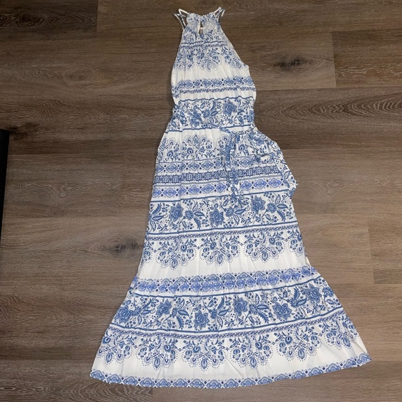 LOFT Petite Extra Small Garden Halter Maxi Dress - Picture 6 of 12